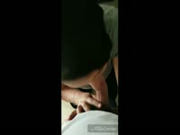 Her 1st time sucking Dad's cock